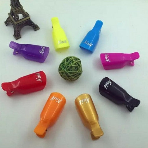 Plastic Nail Art Soak Off Cap Clip